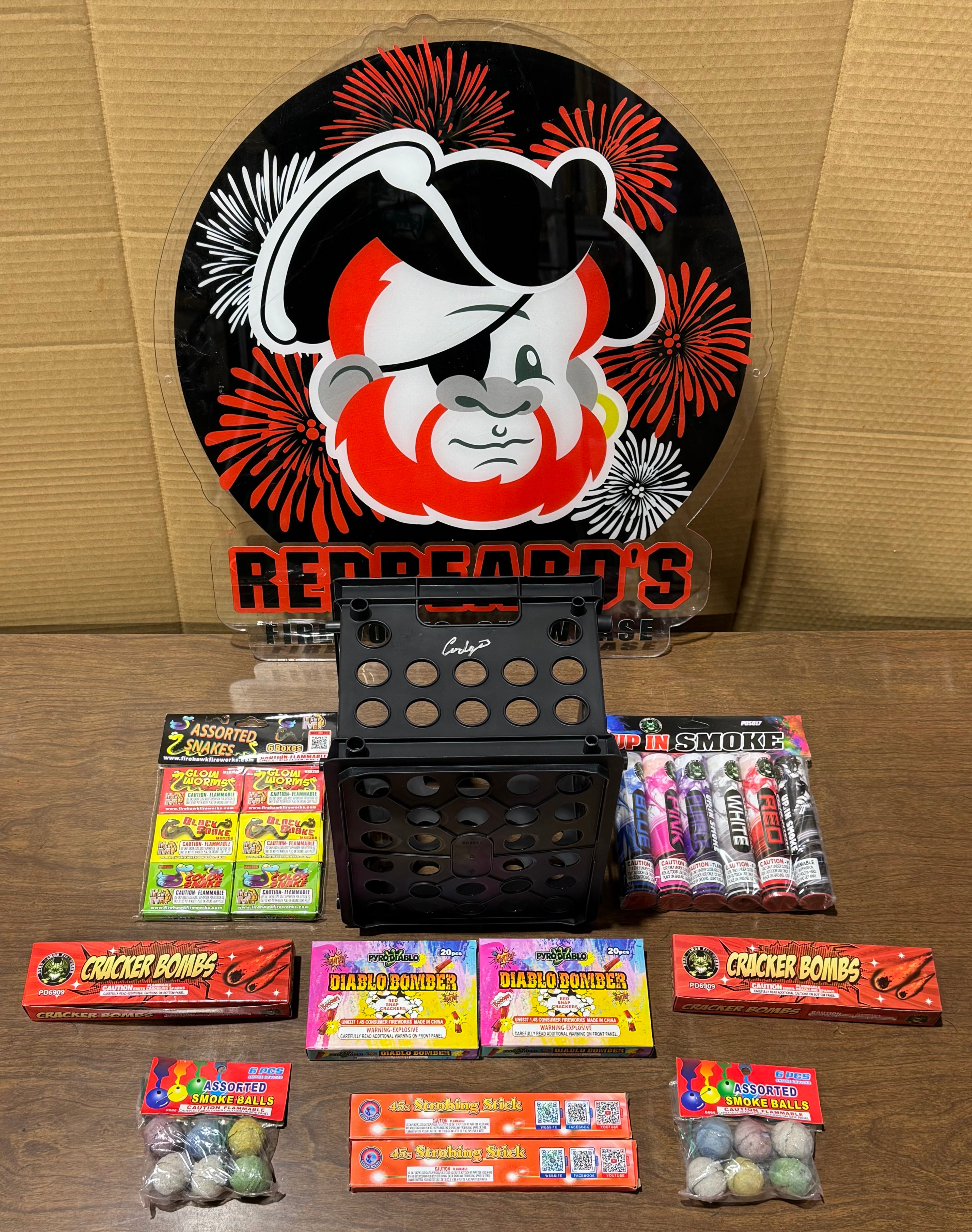 Cody B Pyrotechnics Mini Milk Crate Novelty Assortment